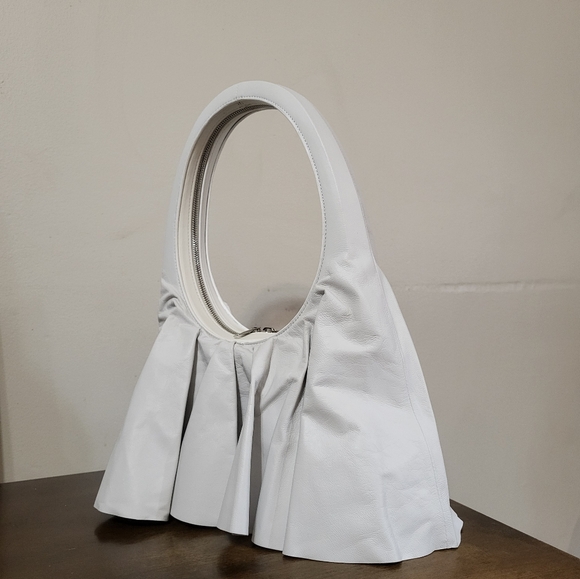 Coperni White Leather Ghost Swipe Skirted Bag - Picture 4 of 12